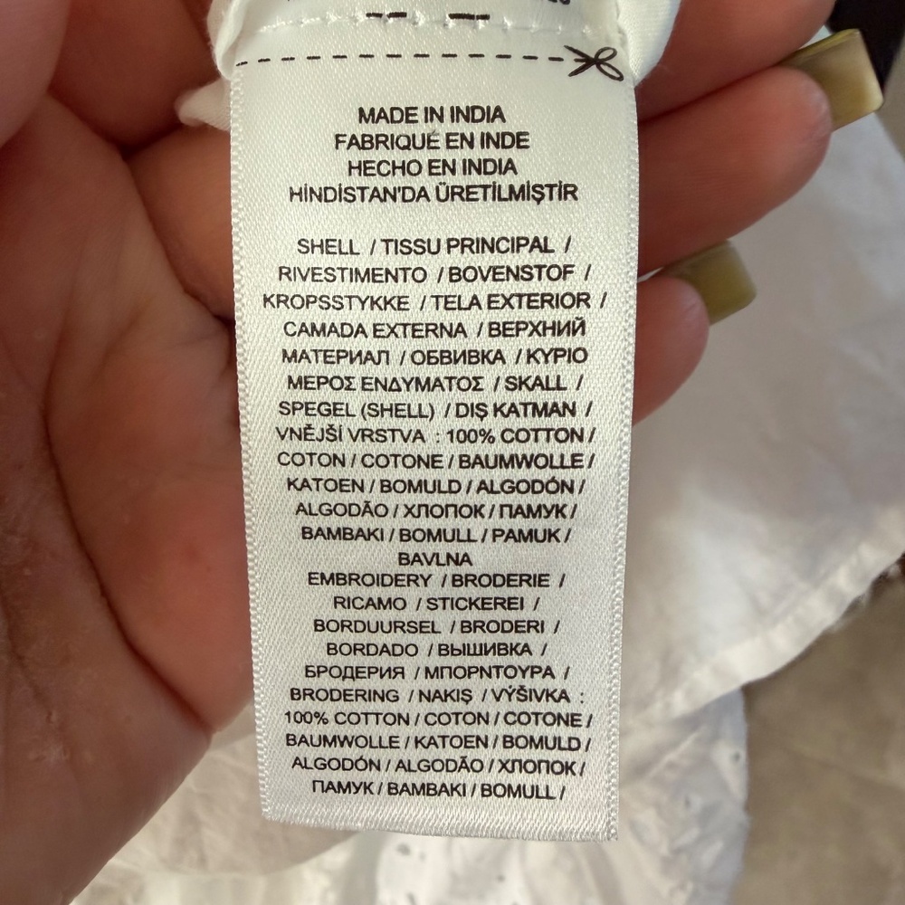 Ralph Lauren Cotton Eyelet Halter Maxi Dress White 100% cotton Size 8 - Picture 7 of 8